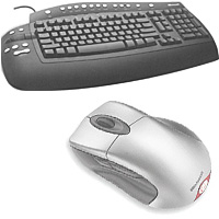 Office Keyboard+Souris Wireless Explorer (Black Pack), Microsoft, PC/MAC